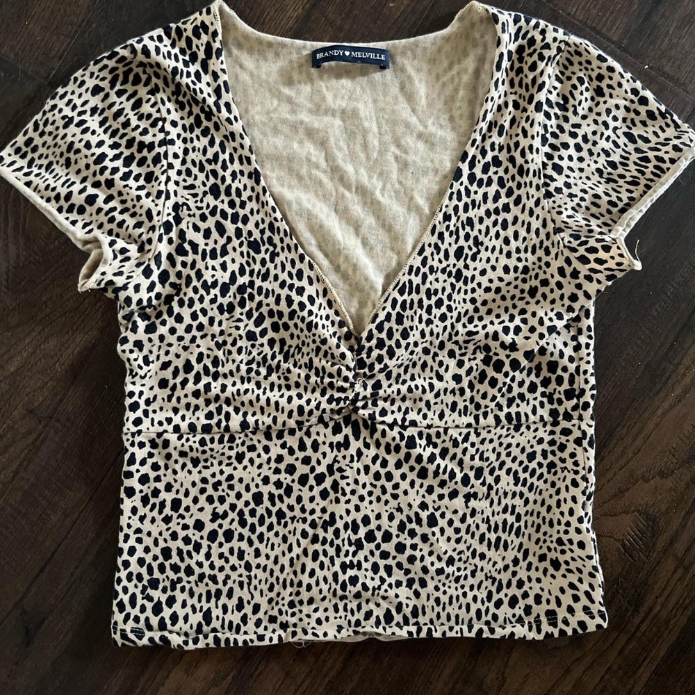 Brandy Melville animal print Gina top